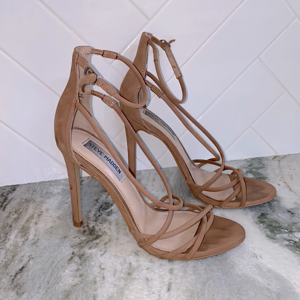Steve Madden Nude Satire Strappy Sandals 8